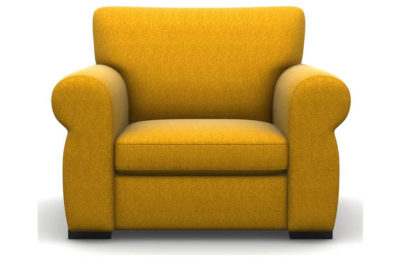 Heart of House Chloe Tweed Fabric Chair - Mustard